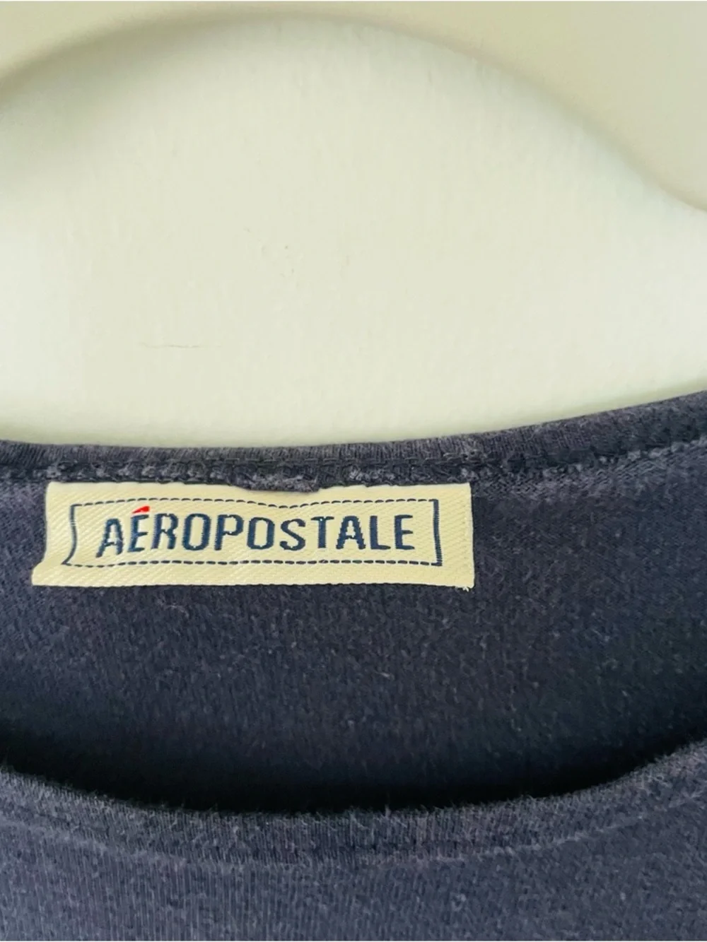 Aeropostale Navy Short Sleeve Logo Tee for Kids